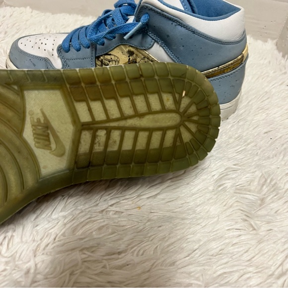 Air jordan 1 mid alpha white university blue sz 9 - Picture 8 of 16